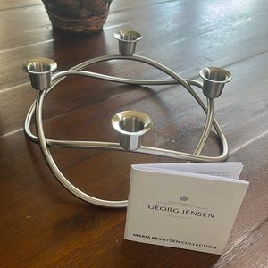Brand new in box georg jensen season candle holder